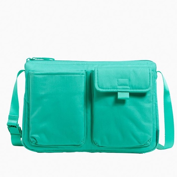 Vera Bradley Utility Small Crossbody Bag Turquoise Sky - Picture 1 of 12